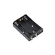 Platt batterilåda korg 3xR3 AAA svart GNI0056