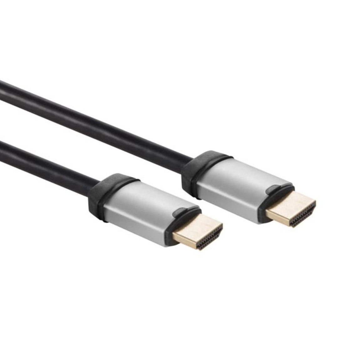HDMI 2.0 höghastighetskabel med Ethernet för video och ljud 0,75 m svart