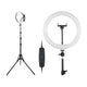 TRACER RING 30cm Ringljus med 210cm Stativ - Perfekt för Professionell Belysning