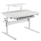 Ergo Office barnbord, höjdjusterbart, grått, max 40kg,900x600mm, ER-483