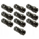 Maclean, F-kompressionsanslutning, RG-6, Professionell, Nickel, Svart, MCTV-916, 10 st