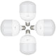 4x Maclean LED-lampa, E27, 48W, 220-240V AC, kallvit, 6500K, 5040lm, MCE304 CW