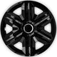 Universal navkapsel 14'' NRM Fast svart press-on 1 del