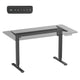 Ergo Office elektriskt höj- och sänkbart skrivbord, maxhöjd 1160mm, max - 80 kg, utan bordsskiva, svart, ER-400 B