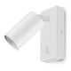 Vägglampa/väggbelysning Maclean, spot, rund, GU10, med 55x90mm brytare, vit, MCE369 W+LED-lampa GU10 7W Maclean Energy MCE437 WW varmvit 3000K, 220-240V~, 50/60Hz, 490lm