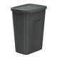Papperskorg Keden, volym 35 liter, svart, COMPACTA Q PLUS