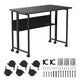Maclean fällbart bord skrivbord, svart, mobil, skiva 100x58cm, max. 50kg, MC-126 B