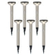 Maclean Solar LED-lampa, med sensor, 3 lägen, plug-in, Li-ion 18650, IP44, 3,7V, 1200 mAh, matt krom, MCE465 C/M, 6 st
