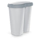 Sopkorg Compacta R Duo, grå/askgrå, kapacitet 40L, ett fack, två lock, NDRF40-429U_427C