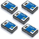 GreenBlue batteriorganisator, genomskinligt lock, 115 fack, Varta Box GB189, 5 st