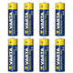 8x R-06 LR6 AA 1,5V alkaliskt batteri Varta Industrial 4006