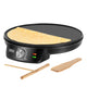 Teesa pannkaksgrill, elektrisk pannkaksgrill, platta med diameter 30 cm, effekt 1200 W, TSA3235