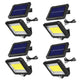 Solcellslampa med rörelsesensor Maclean, IP44, 5W, 400lm, 6000K, litiumbatteri 1300 mAh, 5,5V DC MCE438, 4 stycken