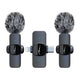 MICRO-MIC DUO – 2x trådlös mikrofon med klämma (set), för iOS och Android (OTG), mini, superkänslig. USB-C och LIGHTNING, Mediatech