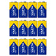 12x batteri R9V R-9 6LR61 9V R-9 alkaliskt Varta Industrial Pro
