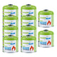 10 st. GreenBlue-gaspatroner à 500 g. Certifikat: Pi 0437, uppfyller EN417, butan-propan, användningstemperatur -10 °C till +40 °C, gängad ventil 7/16'' GB499