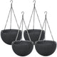 Hängande blomkruka Keter Sphere Planter, färg antracit, 4 st