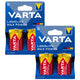 4 st R-20 R20 D 1,5 V alkaliska batterier Varta Longlife Max Power