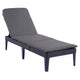 Justerbar trädgårdssolstol Jaipur Sun Lounger i grafit + kudde till Jaipur-solstolen, mörkgrå, tyg S-500, storlek 190x60 cm