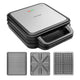 Concept smörgåsgrill, tre utbytbara plattor, effekt 1200 W, non-stick-yta, kontrollampa, SV3080