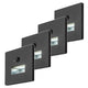 Lunca LED-lampa 1 W IP20 svart 3000, 4500, 6500 K rörelsesensor, ljussensor, 77197, 4 stycken