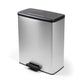 Curver-soptunna med pedal, 2 behållare à 26 liter, metalliserad, silverfärgad, 251002
