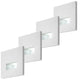 Lunca LED-lampa 1 W, IP20, vit, justerbar ljusfärg 3000, 4500, 6500 K, 77196, 4 stycken