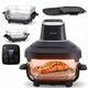 LOVIO PureFry Ultra Crisp LVAF003BK fettfri luftfritös, 4 l + 1,5 l, 1550 W, svart, med glasbehållare