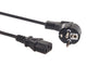 Strömkabel för CPU-kontakt Cee7 / 7 Schuko / C 13 längd 3m Maclean MCTV-692