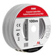 Maclean koaxialkabel, satellitantennkabel, 1.0CCS RG6, 100M, MCTV-572