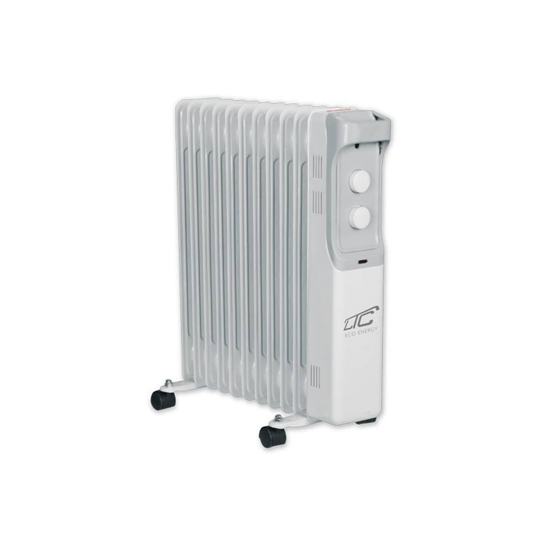 LTC LXUG11 Elektrisk Oljekylare 11 Lameller 2500 W Elektrisk Oljefylld Kylare 3 Värmelägen Elektrisk Termostat