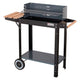 Rektangulär kolgrill Master Grillskål 53x27cm 2 hyllor hjul MG909