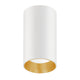 Maclean ytmontering/rör, spot, rund, aluminium, GU10, 55x100mm, vit/guld, MCE458 W/G