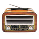 LTC bärbar radio, teleskopantenn, Bluetooth, FM/AM/SW, Olza Retro