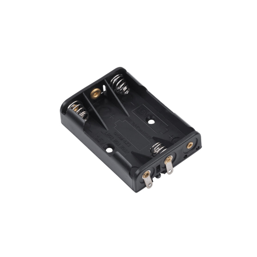 Platt batterilåda korg 3xR3 AAA svart GNI0056