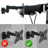 Maclean-fäste för TV eller bildskärm, universal, max vesa 200x200, 13-42", 30 kg, svart, MC-503A B