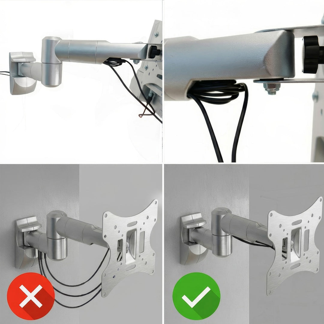 TV- eller monitorhållare Maclean, universell, max VESA 200x200, 23-50", 30 kg, silver, MC-503A S