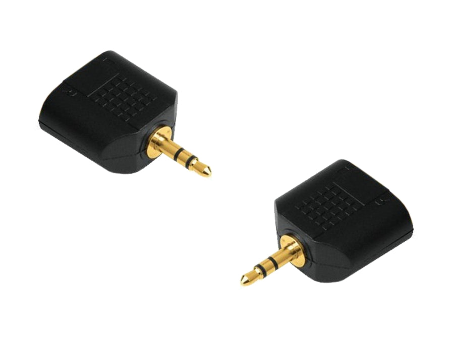 3,5 mm jackplugg / 3,5 mm jackuttag splitter NH552 guld
