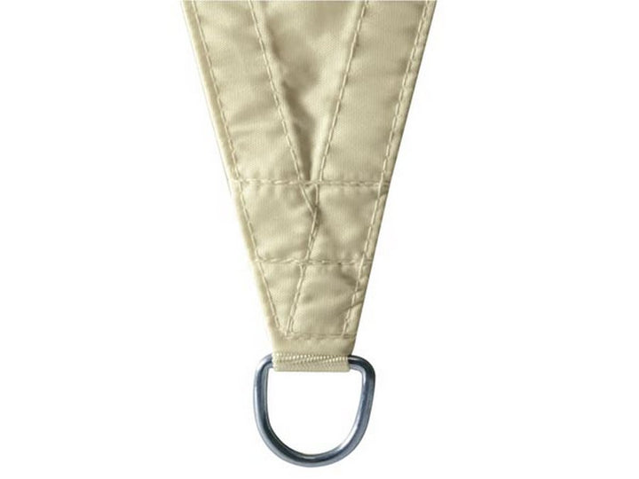 UV-öppning trädgårdssegel 3,6 m triangel Perel creme