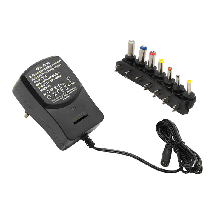 Universell reglerad strömförsörjning 3-12V 500mA Blow ZI500 5264#