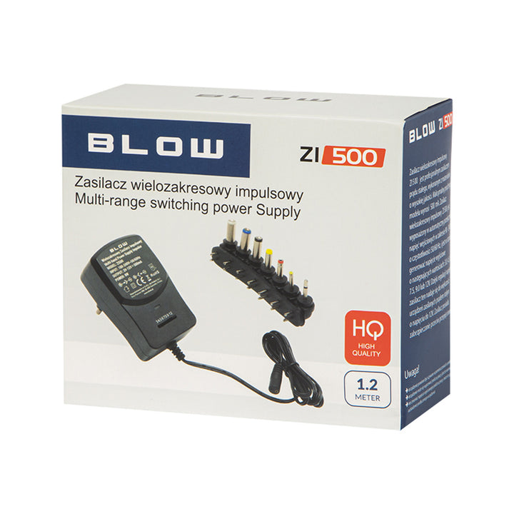 Universell reglerad strömförsörjning 3-12V 500mA Blow ZI500 5264#