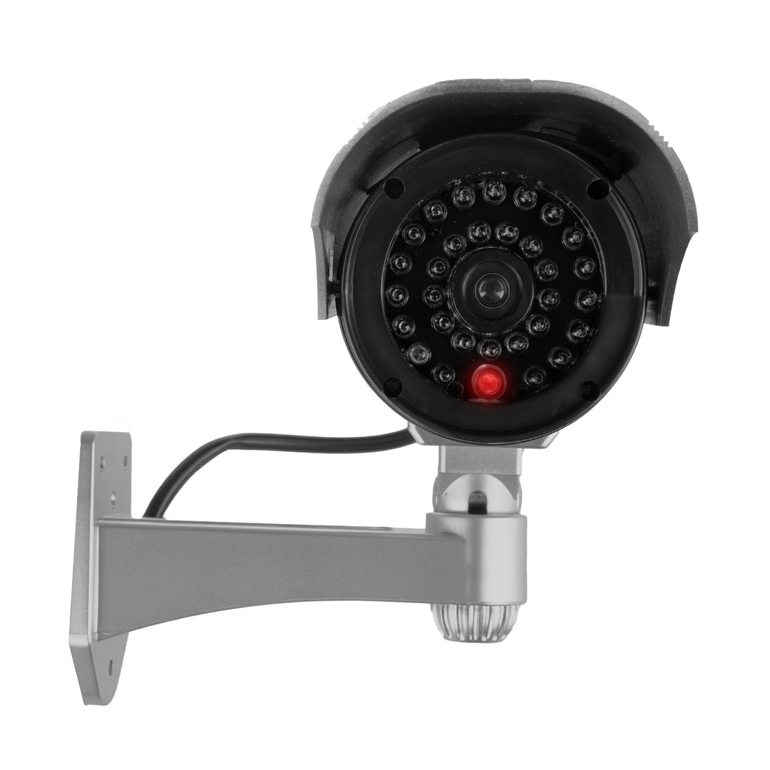 SOL1200 solar dummy-kameror blinkar silverdiod