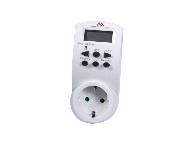 Maclean digital timer, f. slump, timer, 10 prog, max 156 program, tyskt uttag, 3600W, MCE05G