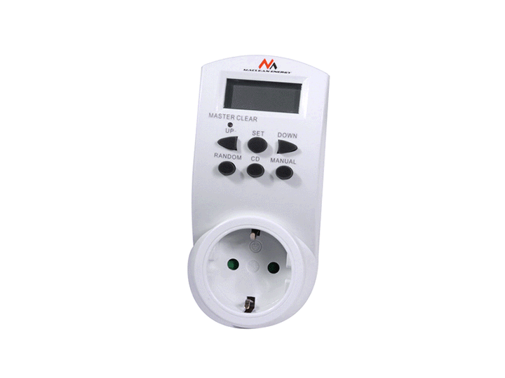 Maclean digital timer, f. slump, timer, 10 prog, max 156 program, tyskt uttag, 3600W, MCE05G