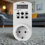 Maclean digital timer, f. slump, timer, 10 prog, max 156 program, tyskt uttag, 3600W, MCE05G