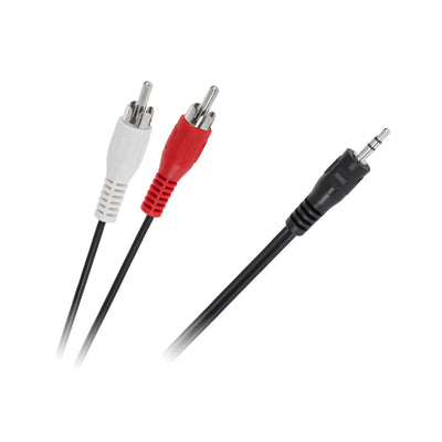 Kabel minijack 3,5 mm till 2x RCA 1,5 m KPO2747-1,5