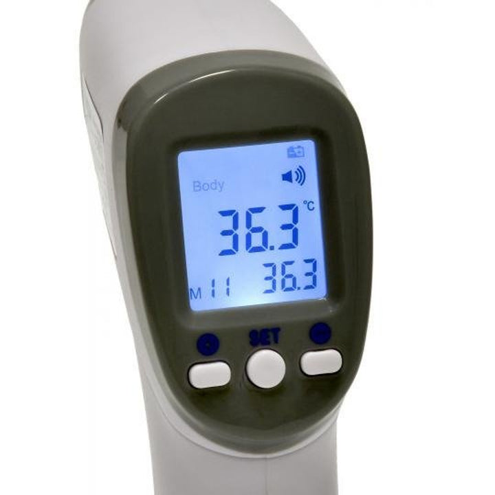 Tech-Med beröringsfri termometer, LCD-display, minne för 32 resultat, TM-F03BB