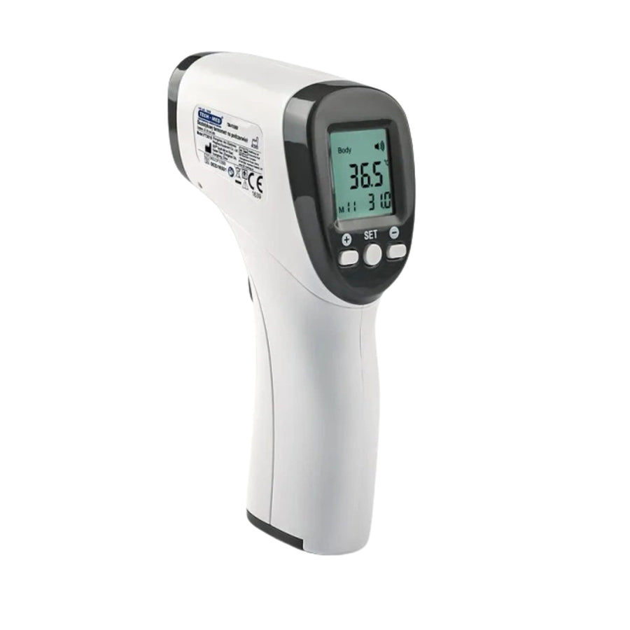 Tech-Med beröringsfri termometer, LCD-display, minne för 32 resultat, TM-F03BB