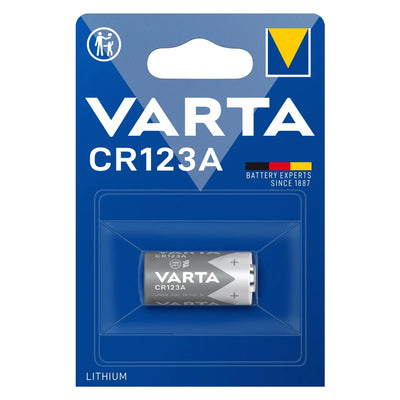Litiumbatteri CR123 3V 1430 mAh Varta för elektroniska apparater