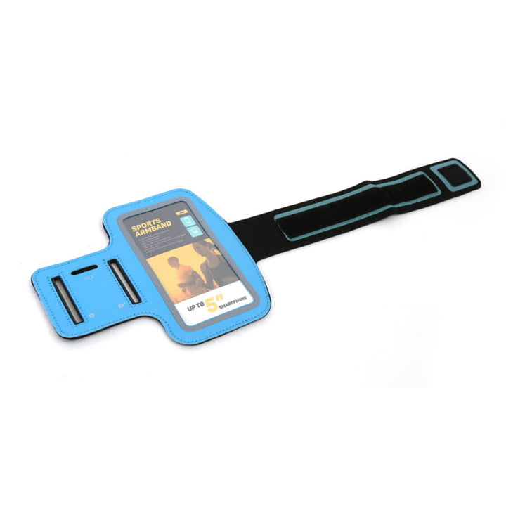 5'' smartphonefodral med axelrem blå Platinet 42054